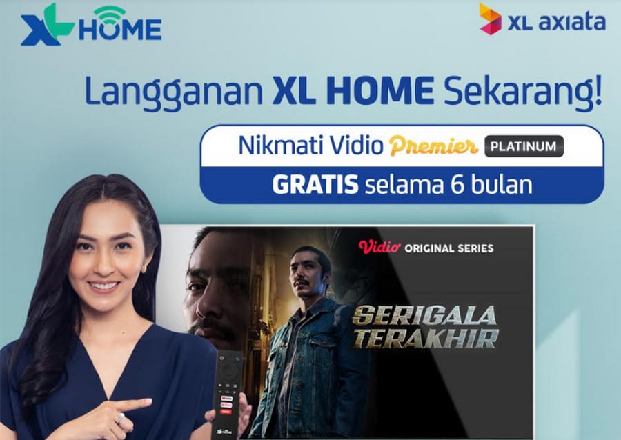 Langganan XL Home Gratis Vidio Premier Platinum selama 6 bulan