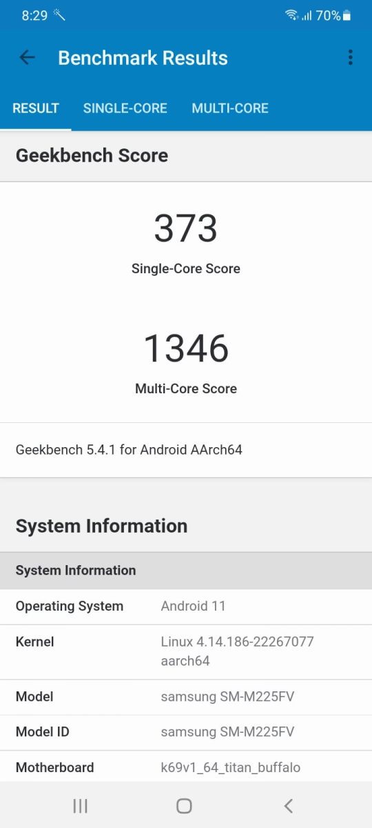 Samsung Galaxy M22