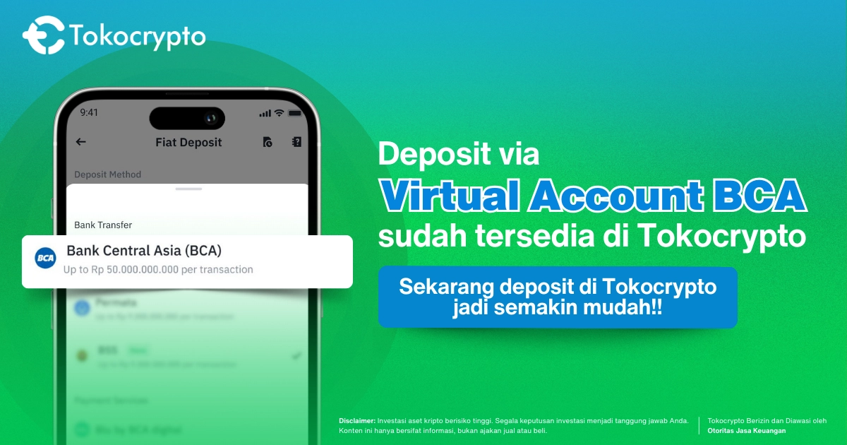 Deposit Tokocrypto BCA