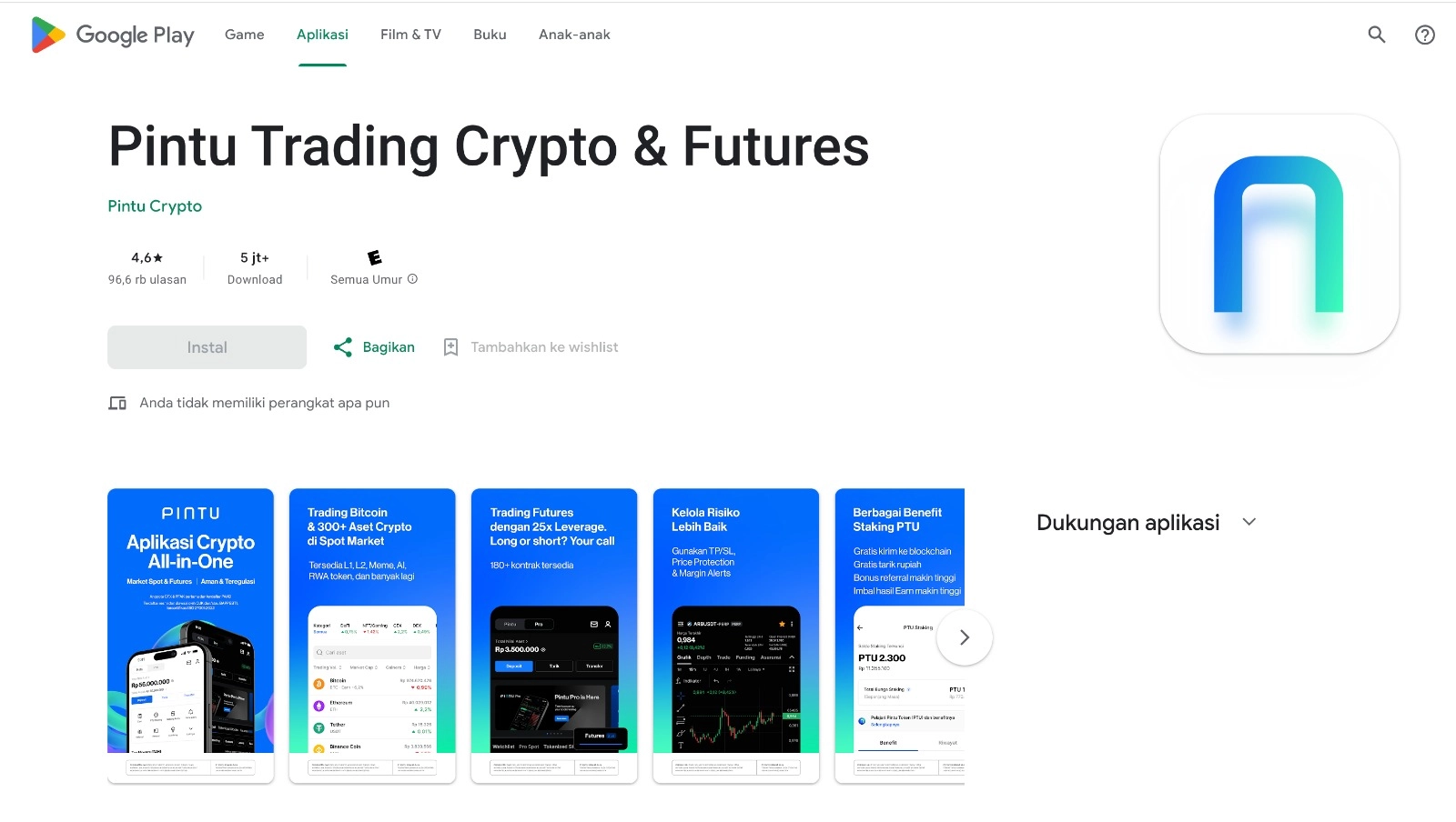 Download Aplikasi PINTU di Google Play