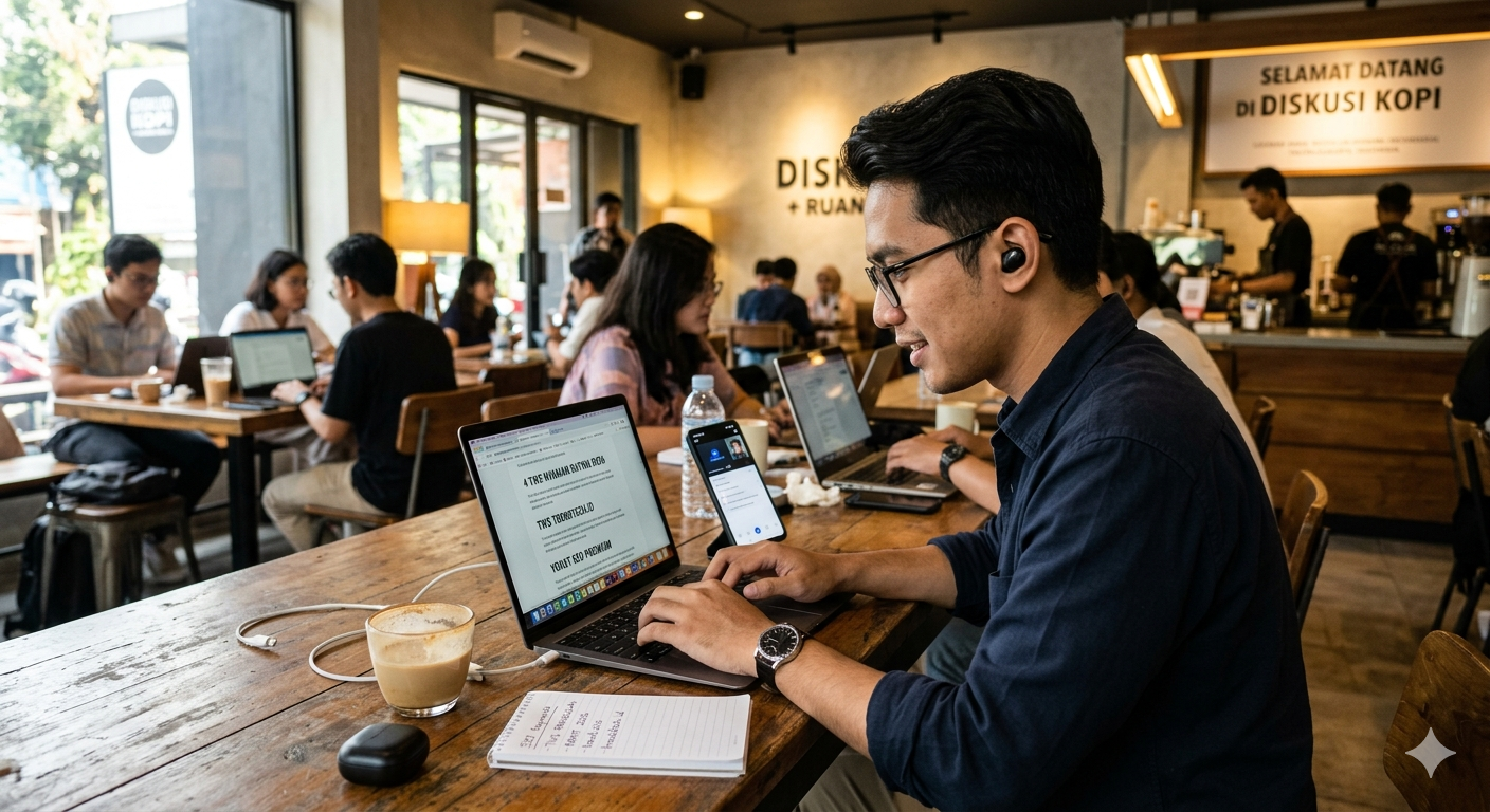 earbud TWS yang nyaman untuk panggilan