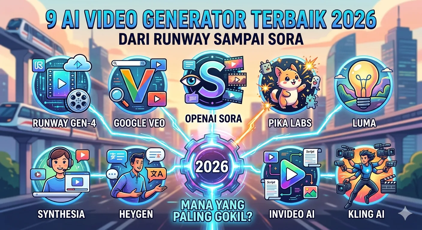 AI Video Generator Terbaik 9 AI Video Generator Terbaik 2026: Dari Runway Sampai Sora, Mana yang Paling Gokil?