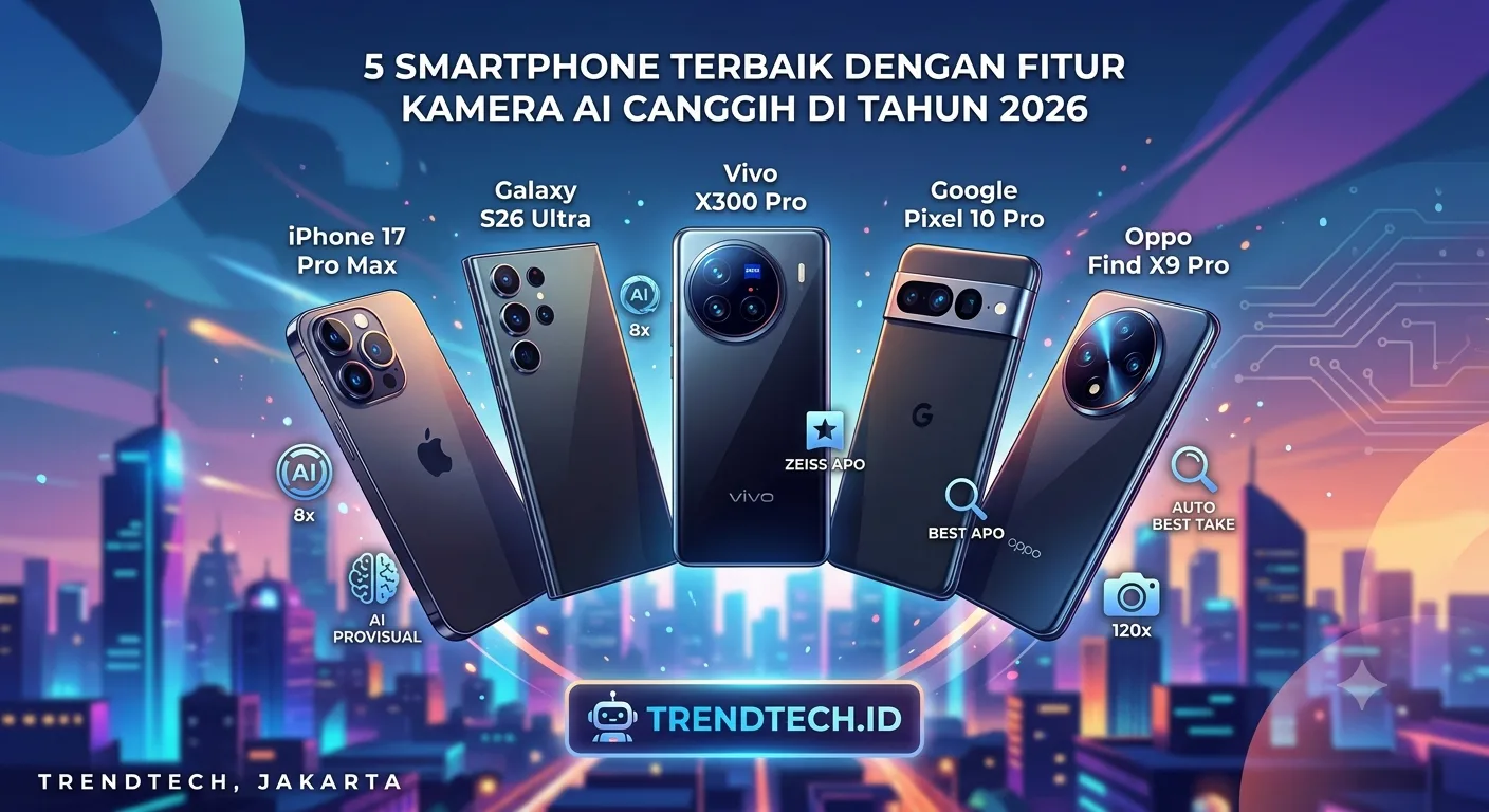 Smartphone terbaik dengan kamera AI canggih 2026