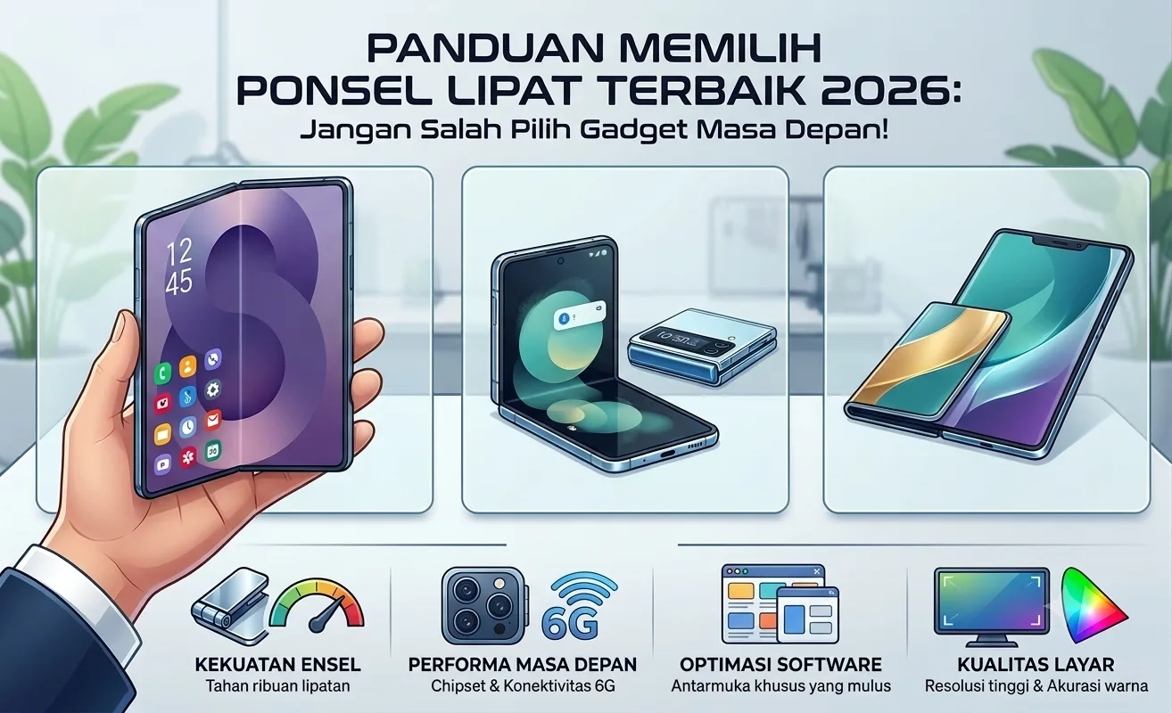 memilih ponsel lipat
