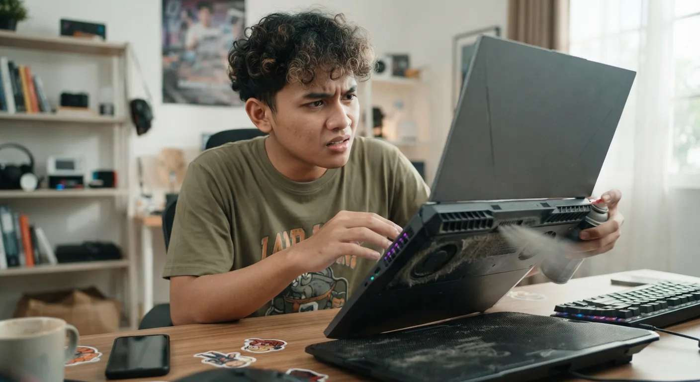 kipas laptop bising