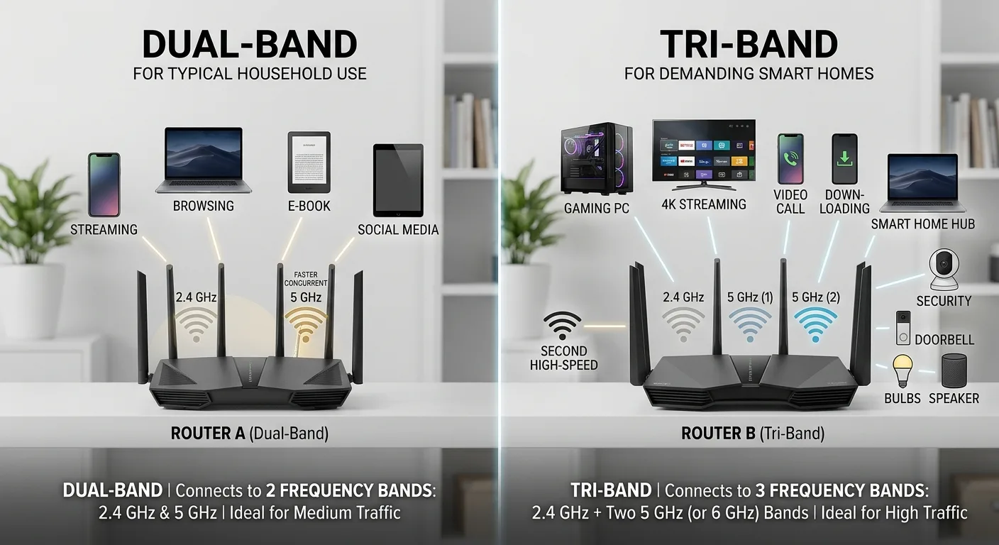 Dual-Band vs Tri-Band Wi-Fi